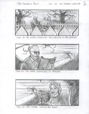 The Monkey's Paw (2010): Storyboard